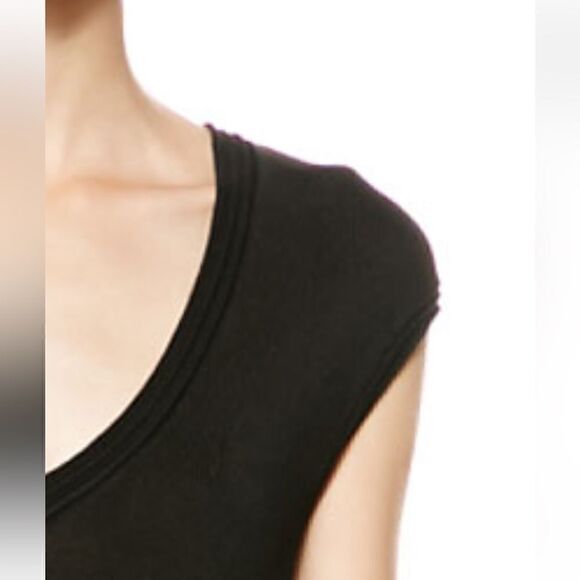 Ralph Lauren Black Lamb Leather-Fringe Silk Knit Sheath Dress - Picture 3 of 16